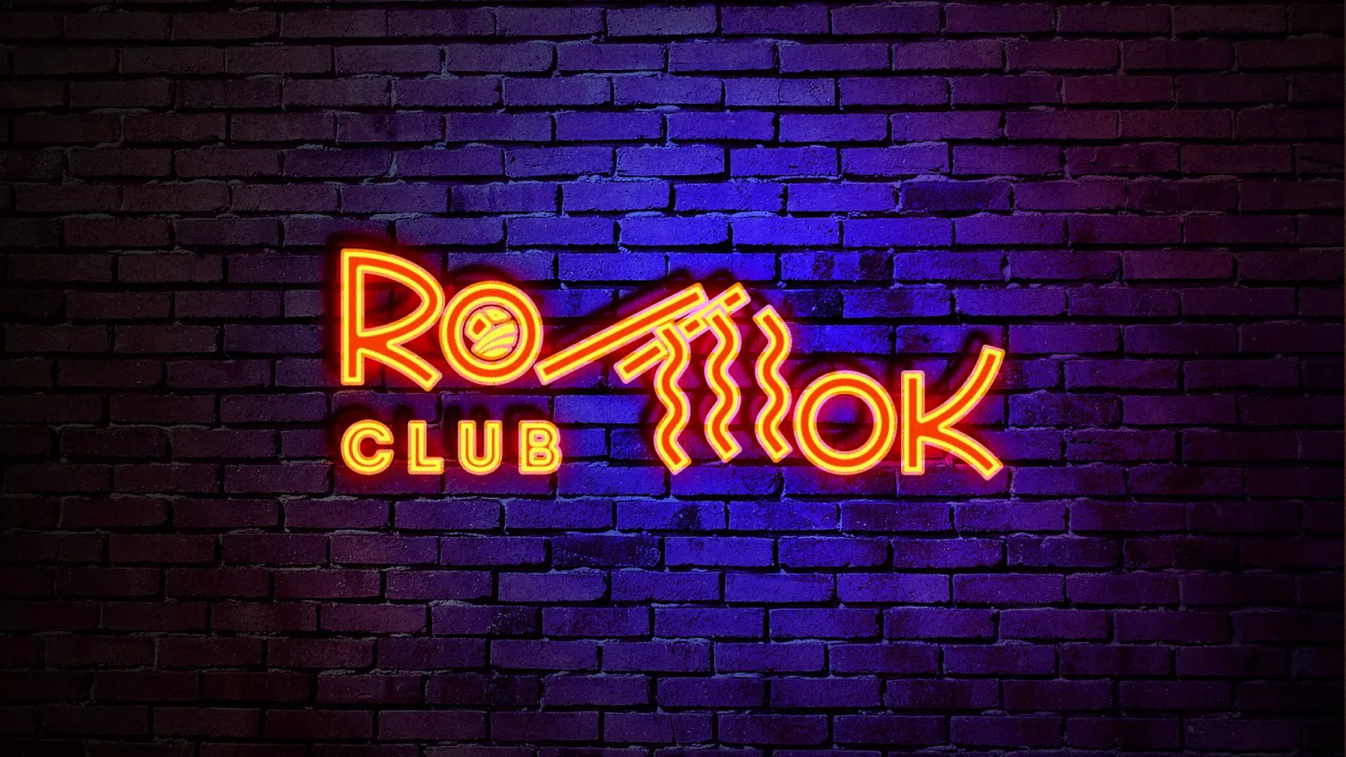 Разработка интерьерной вывески суши-бара «Roll Wok Club» в Зверево